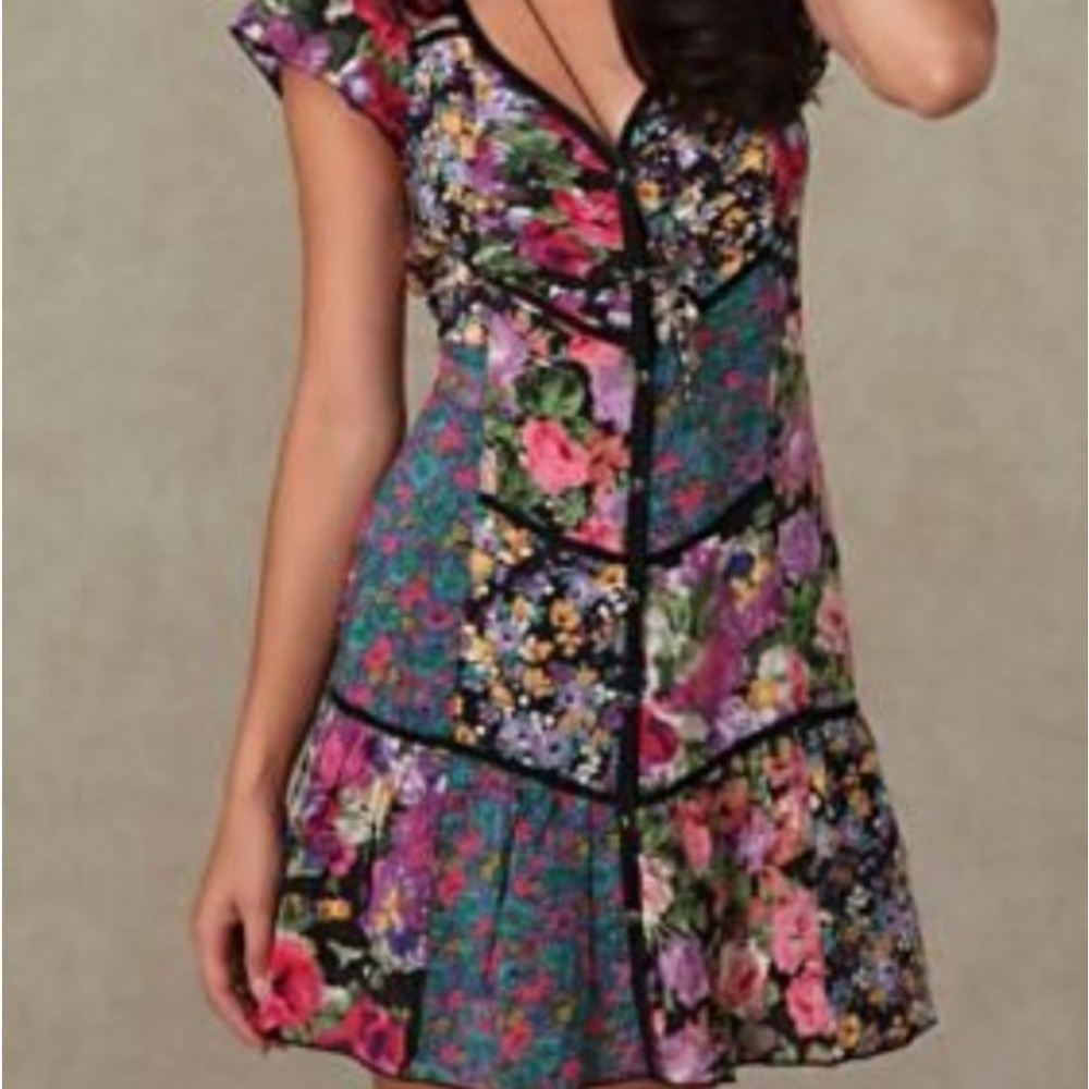 Free people Vintage Floral patchwork dress